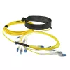 ACT 50 metrów Singlemode 9/125 OS2 Preterminowany kabel światłowodowy 24F LC Polarity Twist
