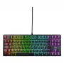 Mechaniczna klawiatura gamingowa No name K4V2 RGB — Tenkeyless 80–87%, AZERTY French, USB, podświetlenie RGB, 68 klawiszy, kabel 2 m, czarna