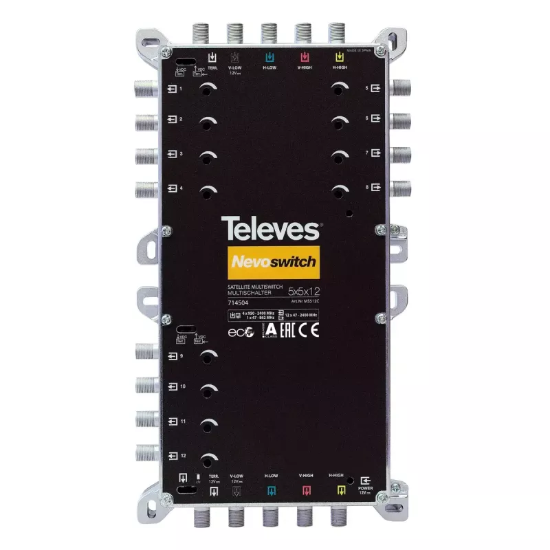 Multiswitch satelitarny Televes MS512C