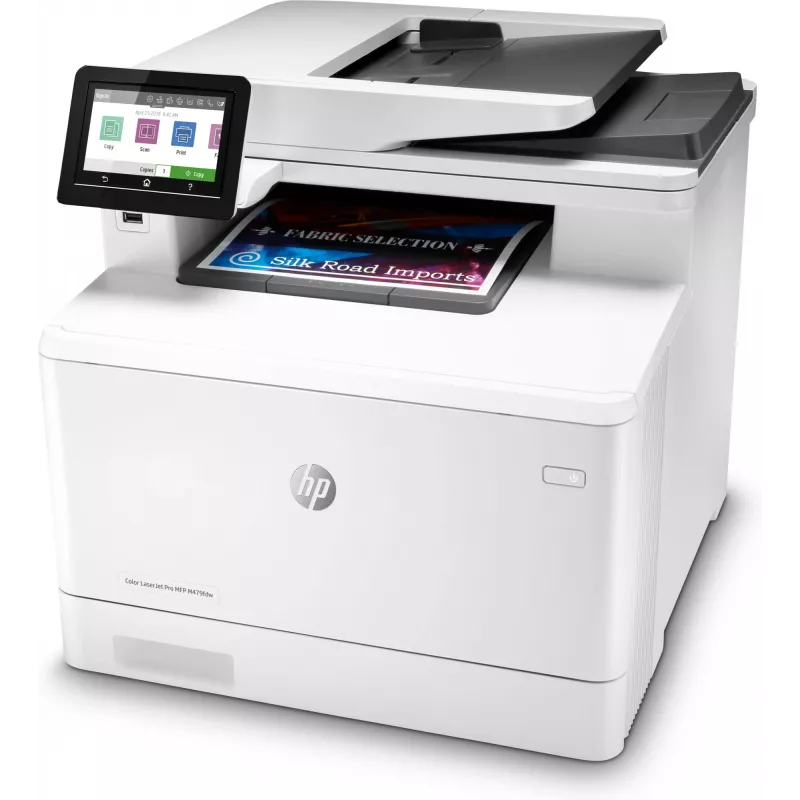HP Color LaserJet Pro MFP M479fdw, Drukuj, kopiuj, skanuj, faksuj, e-mail, Skanuj do e-maila/PDF; Drukowanie dwustronne; 50-arkuszowy niezakrzywiony automatyczny podajnik dokumentów