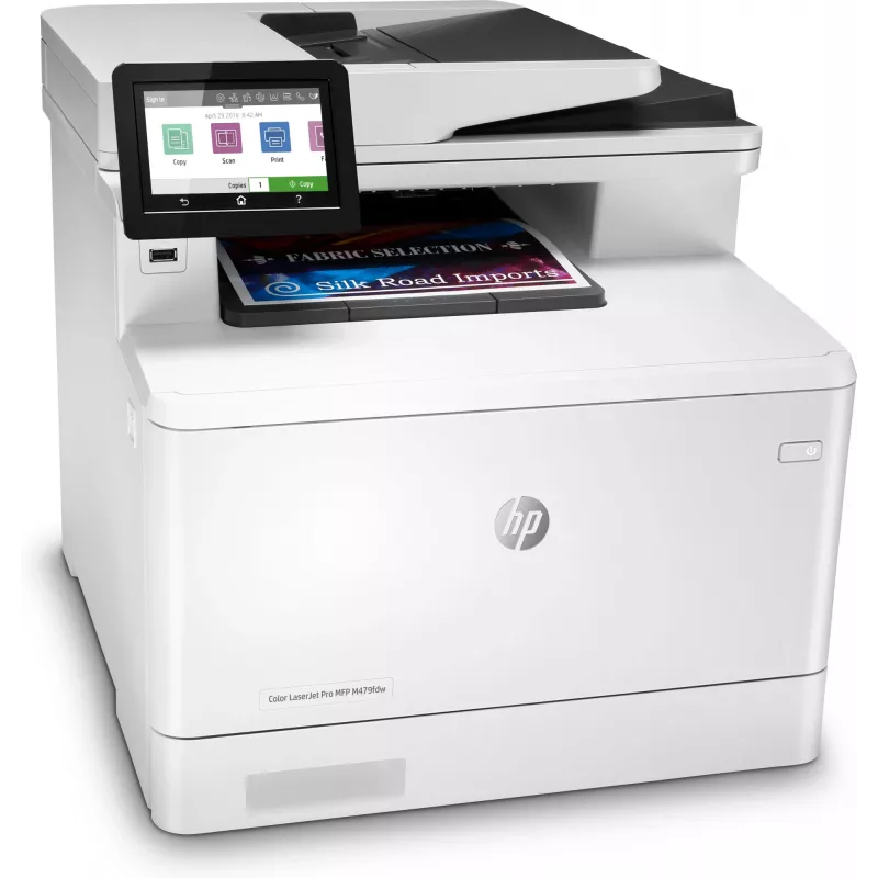 HP Color LaserJet Pro MFP M479fdw, Drukuj, kopiuj, skanuj, faksuj, e-mail, Skanuj do e-maila/PDF; Drukowanie dwustronne; 50-arkuszowy niezakrzywiony automatyczny podajnik dokumentów