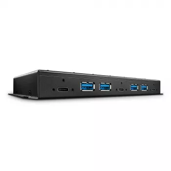 Lindy 7-portowy metalowy hub USB 3.2 Gen 2