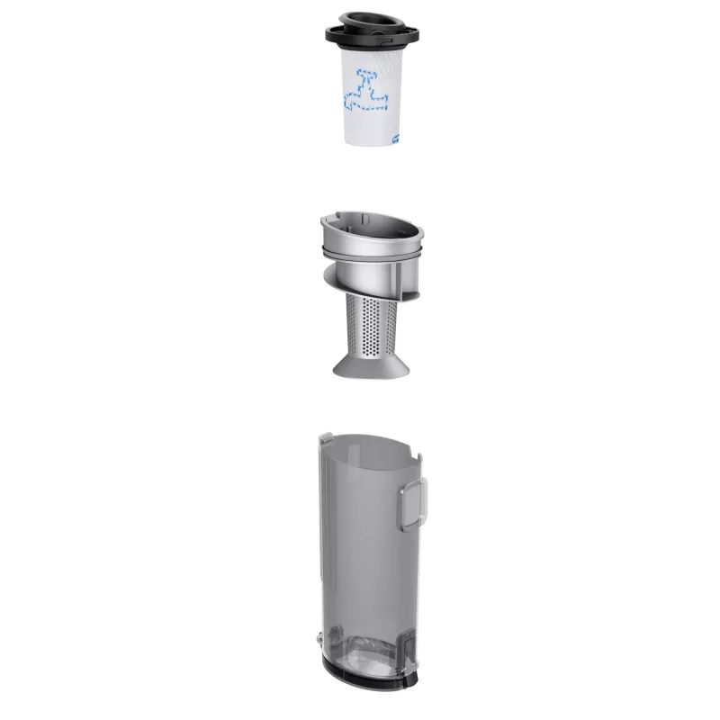 Rowenta RH1129 odkurzacz ręczno-pionowy 2-w-1, akumulatorowy, do czyszczenia na sucho, bezworkowy 0,4 L, 100 W, fioletowy, aluminiowy