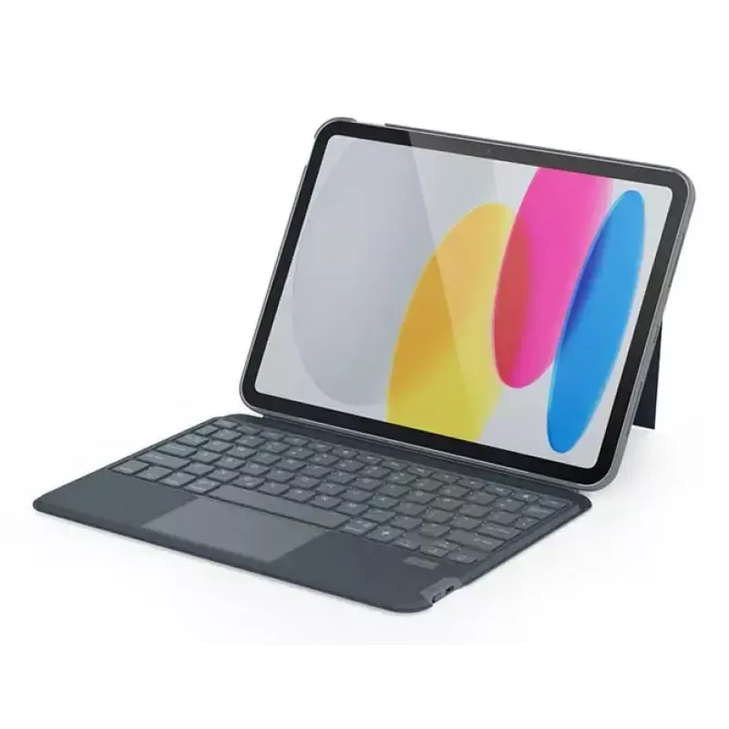 Epico etui z podświetlaną klawiaturą 43811101300017 do iPad 10.2, szare