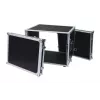 Flight case Roadinger 30107260 MDF czarny srebrny 9,7 kg