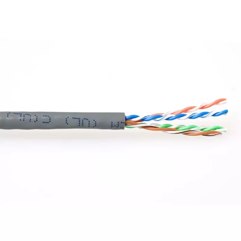 Kabel krosowy ACT CAT6 U/UTP linka szary 305 m