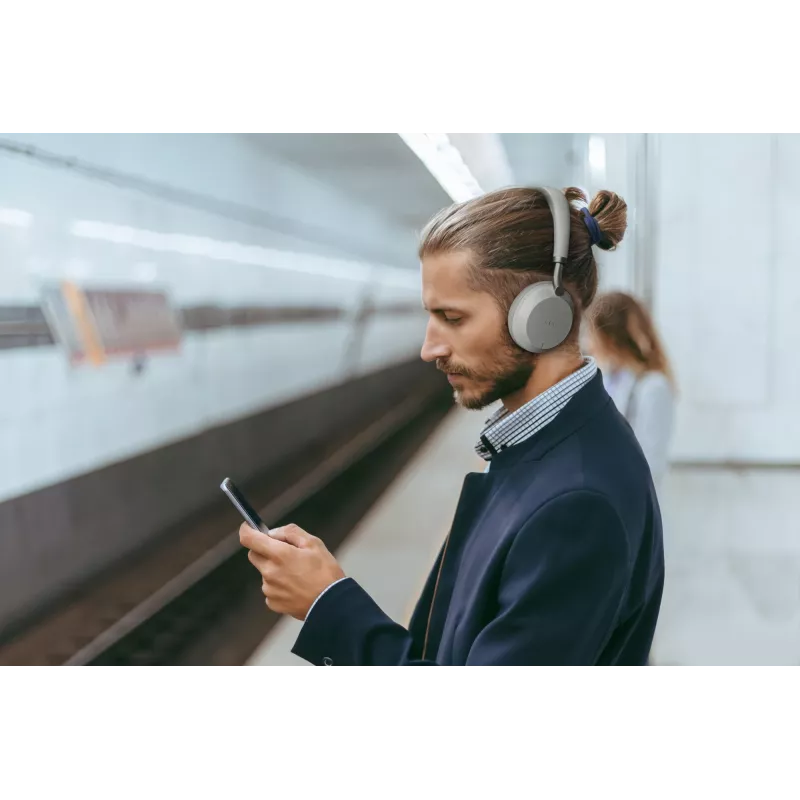 Yealink BH72 Lite Teams Zestaw słuchawkowy Bezprzewodowy Nagłowny Biuro/Call center USB Type-A Bluetooth Jasnoszary