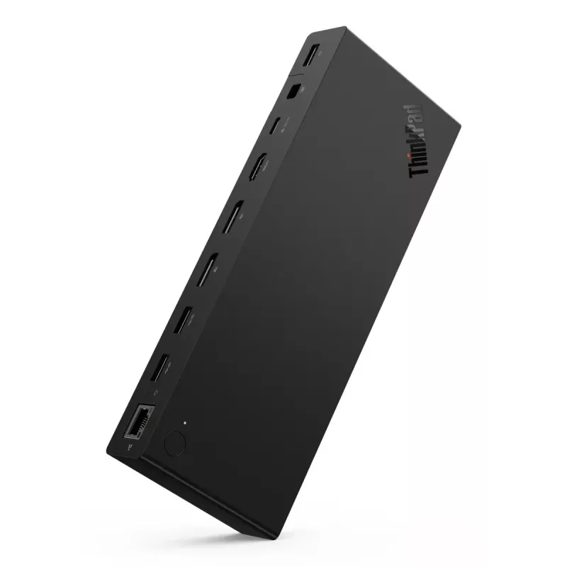 Stacja dokująca Lenovo ThinkPad USB4 Smart Dock 5500 — przewodowa USB4, 65W PD, Gigabit Ethernet, 4K@30Hz, zasilacz 100W, Eclipse Czarny