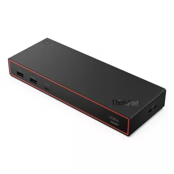 Stacja dokująca Lenovo ThinkPad USB4 Smart Dock 5500 — USB4, 65W PD, Gigabit Ethernet, 4K@60Hz, zasilacz 100W, Eclipse Czarny