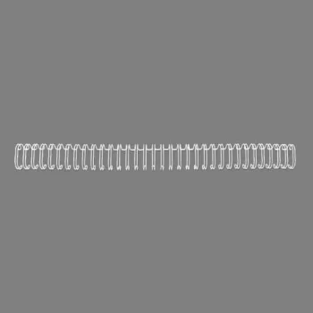 GBC grzbiety drutowe 3:1 NO4 6mm A4, biały, 3 arkusze, metal, A4, 6 mm, 297 mm
