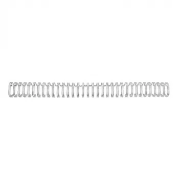 GBC Grzbiety druciane 3:1 NO5 8mm A4, srebrny, 3 arkusze, Metal, A4, 8 mm, 318 mm