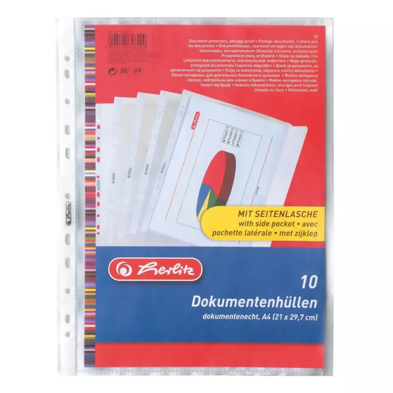 Folder Herlitz 5896204 Polypropylene (PP) Transparent A4