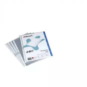 Rexel Crystal Clear A4 Top Open Pocket (50), 210 x 297 mm (A4), Transparent, Polipropylen (PP), Pionowa, 50 szt.