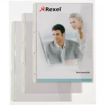 Rexel Document wallet with folding f, 220 x 300 mm, Transparent, 0.13 mm, 250 mm, 328 mm, 4 mm