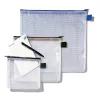 Rexel Mesh Bag z czarnym zamkiem A5, PVC, 31 g, Czarny, Przezroczysty