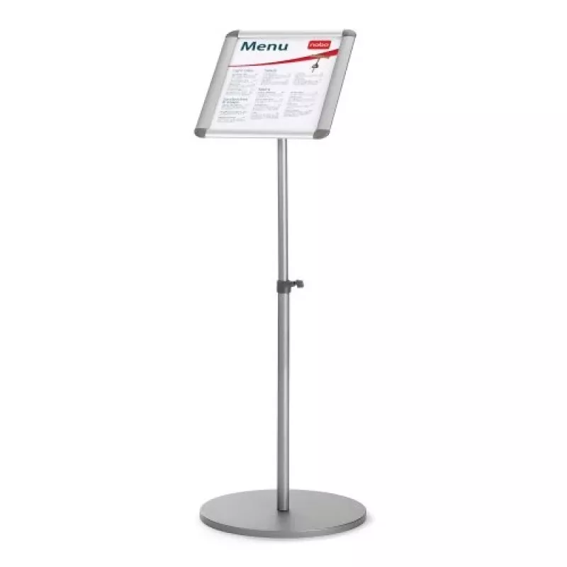 Nobo Essence Stojak ekspozycyjny A4, srebrny, aluminium, 340 mm, 1405 mm