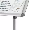 Nobo Essence Stojak ekspozycyjny A4, srebrny, aluminium, 340 mm, 1405 mm