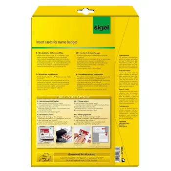 Etykieta nieprzylepna Sigel LP898 100 szt.