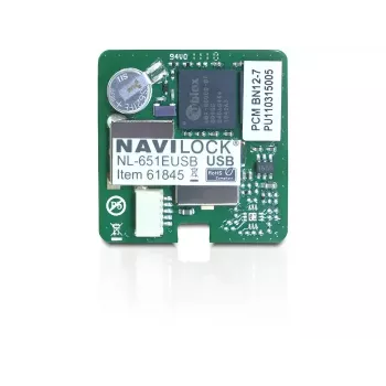 Moduł odbiornika GPS USB Navilock NL-651EUSB — 50 kanałów, interfejs USB, czułość -160 dBmW, 30×30×7,9 mm