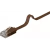 Kabel sieciowy Goobay 95896 3m Cat6 U/UTP Brązowy