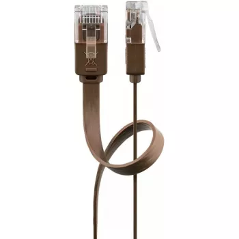 Kabel sieciowy Goobay 95896 3m Cat6 U/UTP Brązowy
