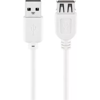Przedłużacz USB Goobay 96197 0,6 m biały