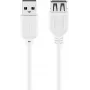 Przedłużacz USB Goobay 96197 0,6 m biały