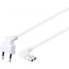 Kabel połączeniowy Goobay z wtyczką euro, obustronnie kątowy, 1,5 m