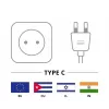 Kabel połączeniowy Goobay z wtyczką euro, obustronnie kątowy, 1,5 m