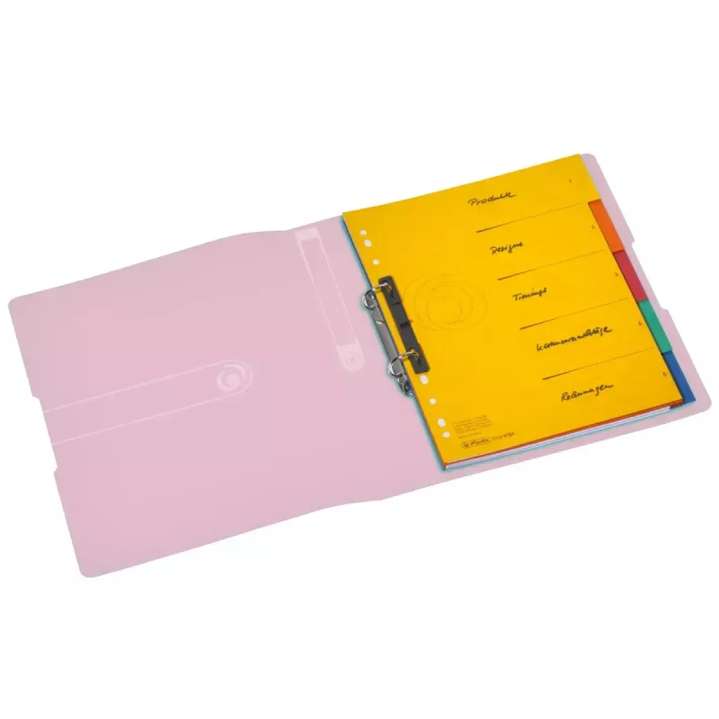 Ring Binder Herlitz 11409026 Rose Transparent