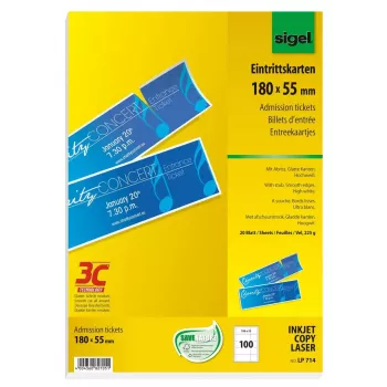 Bilety Sigel LP714 100 szt.