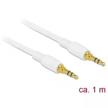Kabel audio DeLOCK 85548 1m 3.5mm Biały