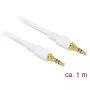 Kabel audio DeLOCK 85548 1m 3.5mm Biały