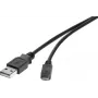 Kabel USB Renkforce RF-4463073 0,15 m USB A Micro-USB B Czarny
