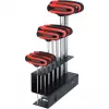 KS Tools 158.8130 ERGOTORQUEplus zestaw kluczy imbusowych z rękojeścią T, 8 elementów