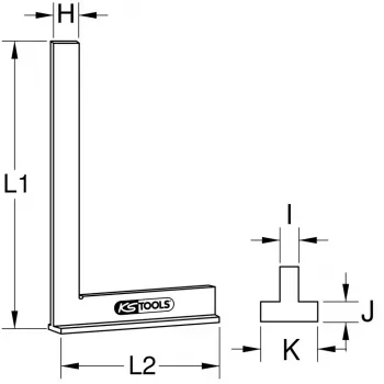 Kątownik KS Tools 300.0271 Waga 260 g