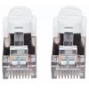 Intellinet sieciowy Patch kabel, Cat7 kabel/Cat6A Plugs, 0.25m, biały, miedź, S/FTP, LSOH / LSZH, PVC, RJ45, Gold Plated Contacts, Snagless, Booted, Lifetime Warranty