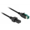 Kabel zasilający DeLOCK 85482 1m PoweredUSB czarny