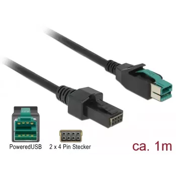 Kabel zasilający DeLOCK 85482 1m PoweredUSB czarny