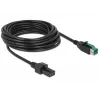 Kabel zasilający DeLOCK 85486 Czarny 5m PoweredUSB