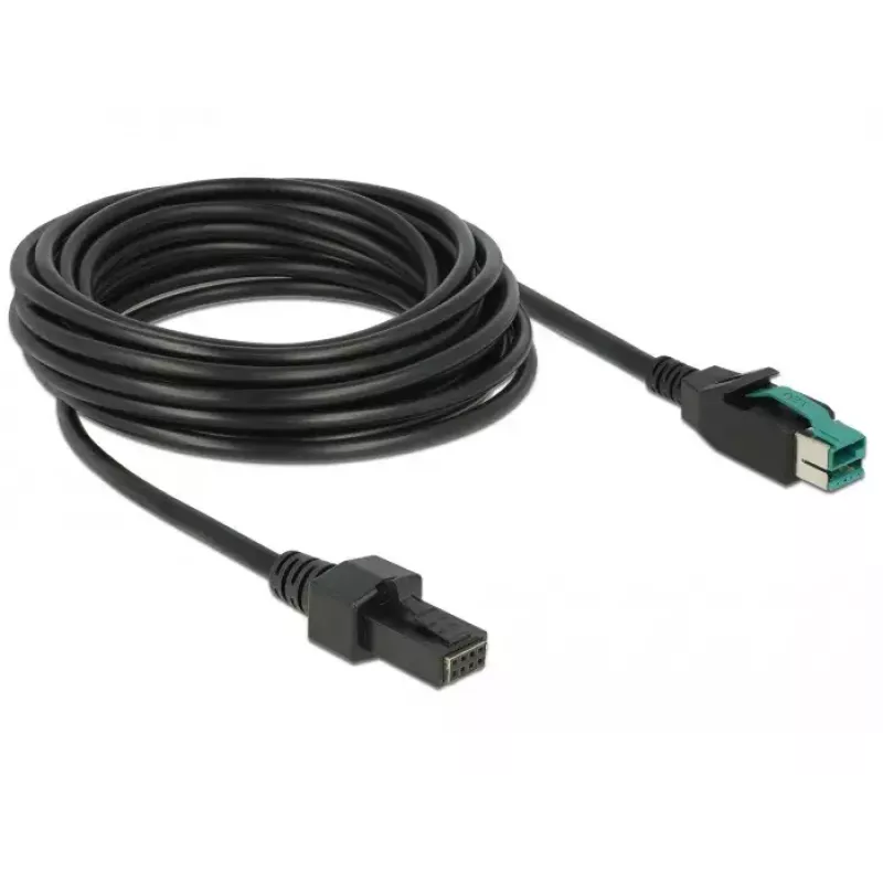 Kabel zasilający DeLOCK 85486 Czarny 5m PoweredUSB