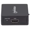 Rozdzielacz HDMI Manhattan 2-portowy, 1080p, czarny, wyświetla sygnał z 1 źródła HDMI na 2 wyświetlaczach HD (ten sam obraz na obu), zasilany przez USB-A (kabel w zestawie, 0,7 m), trzyletnia gwarancja