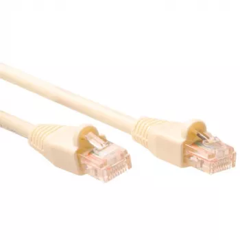ACT Ivory 7 m kabel krosowy U/UTP CAT5E z zabezpieczonymi zatrzaskami, ze złączami RJ45