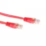 ACT czerwony 1 meter U/UTP CAT5E kabel krosowy ze złączami RJ45