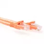 Pomarańczowy kabel krosowy ACT CAT6 U/UTP 2 m z wtykami RJ45 bez zaczepów