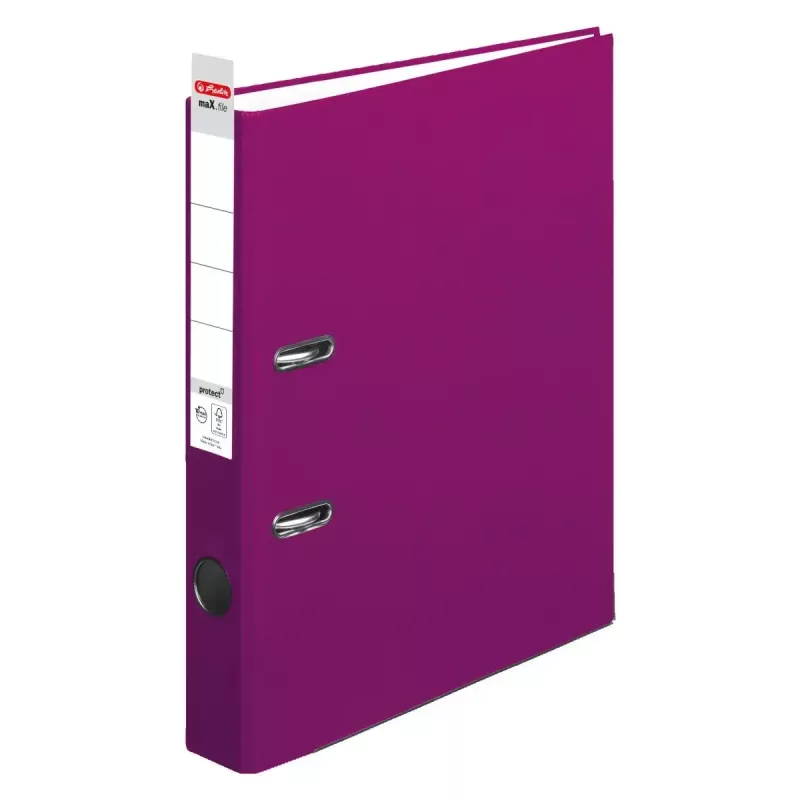 Segregator Herlitz maX.file A4 fioletowy polipropylen FSC