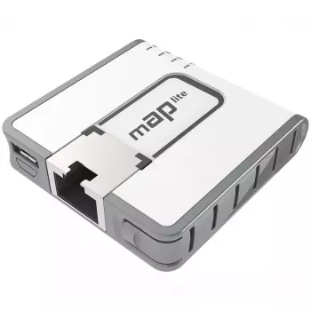 Mikrotik mAP lite, RBMAPL-2ND, 2,4 GHz, PoE, 10/100 Mbit/s, biały