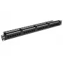 ACT Patchpanel CAT 6 UTP 24-porty z listwą do zarządzania kablami