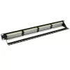 ACT Patchpanel CAT 6 UTP 24-porty z listwą do zarządzania kablami