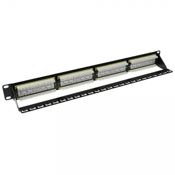 ACT Patchpanel CAT 6 UTP 24-porty z listwą do zarządzania kablami